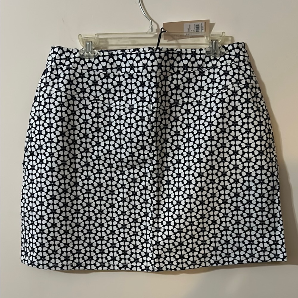 Rebecca Minkoff navy and White Mini A Line Skirt